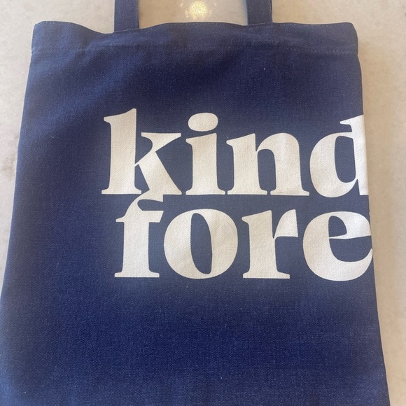 KINDNESS FOREVER DENIM TOTE BAG!! New!!! - Picture 1 of 3